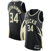 Giannis Antetokounmpo Milwaukee Bucks Jordan Brand Authentic Player Jersey Statement Edition Black