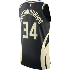 Giannis Antetokounmpo Milwaukee Bucks Jordan Brand Authentic Player Jersey Statement Edition Black
