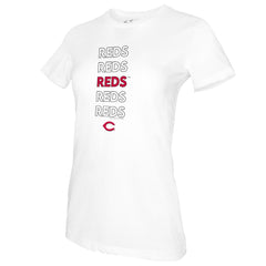 Cincinnati Reds Tiny Turnip Women's Stacked T-Shirt for sale