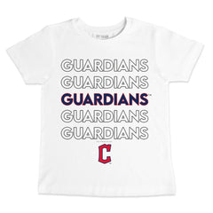 Cleveland Guardians Tiny Turnip Youth Stacked T-Shirt Discount