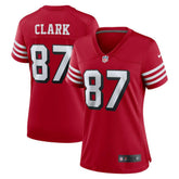 Dwight Clark San Francisco 49ers Women's Alternate Game Jersey - Scarlet - Nike