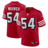 Fred Warner San Francisco 49ers Alternate Game Jersey - Scarlet - Nike