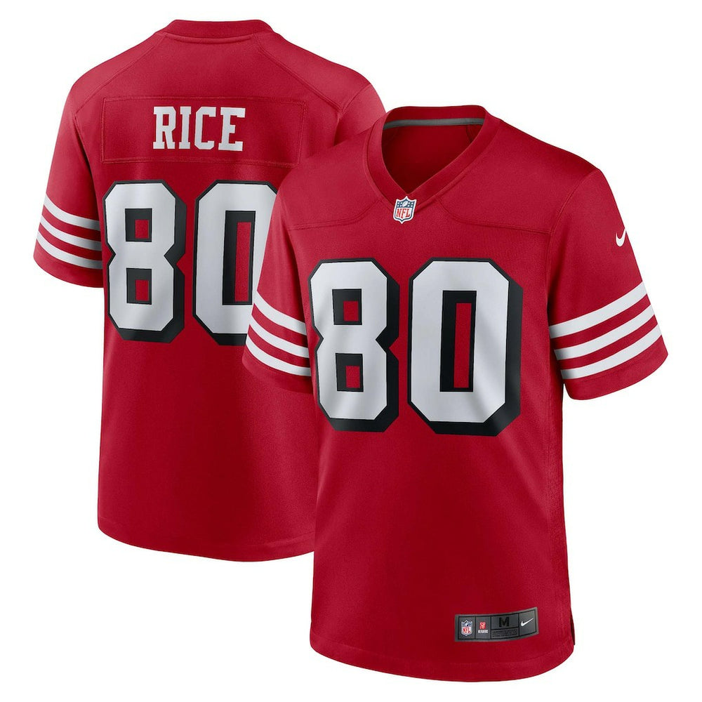 Jerry Rice San Francisco 49ers Retired Player Alternate Game Jersey - Scarlet - Nike