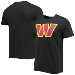 Washington Commanders '47 Imprint Super Rival T-Shirt - Black - 47 brand