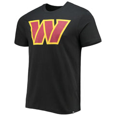 Washington Commanders '47 Imprint Super Rival T-Shirt - Black - 47 brand