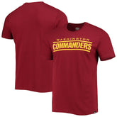 Washington Commanders '47 Wordmark Imprint Super Rival T-Shirt - Burgundy - 47 brand
