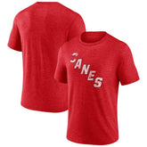 Carolina Hurricanes Wraparound Tri-Blend T-Shirt - Red | NHL Lifestyle