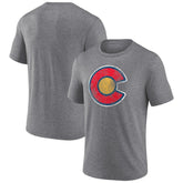 Colorado Avalanche Wraparound Tri-Blend T-Shirt - Heather Gray | NHL Clearance
