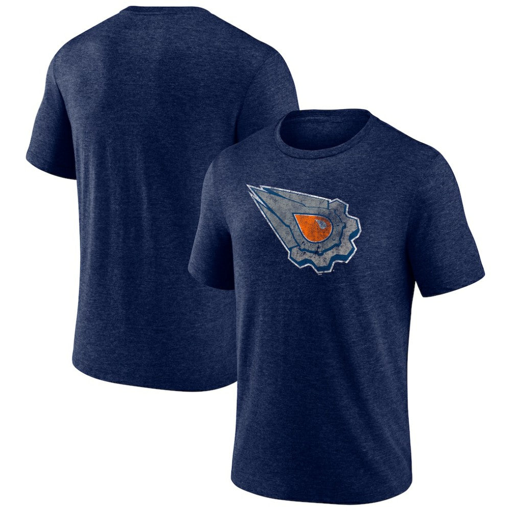 Edmonton Oilers Wraparound Tri-Blend T-Shirt - Navy | NHL discount