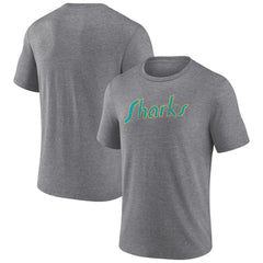 San Jose Sharks Wraparound Tri-Blend T-Shirt - Heather Gray | NHL online