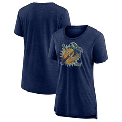 Florida Panthers Women's Slow Whistle Tri-Blend T-Shirt - Navy | NHL sale