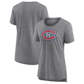 Montreal Canadiens Women's Slow Whistle Tri-Blend T-Shirt - Gray | NHL Clearance