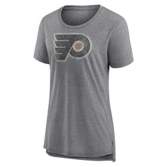 Philadelphia Flyers Women's Slow Whistle Tri-Blend T-Shirt - Gray | NHL sale