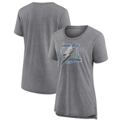 Tampa Bay Lightning Women's Slow Whistle Tri-Blend T-Shirt - Gray | NHL sale