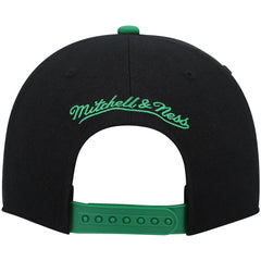 Mitchell & Ness Boston Celtics Hardwood Classics Snapback Hat Black/Kelly Green