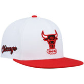 Mitchell & Ness Chicago Bulls Hardwood Classics Snapback Hat White/Red