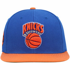 Mitchell & Ness New York Knicks Hardwood Classics Snapback Hat Blue/Orange