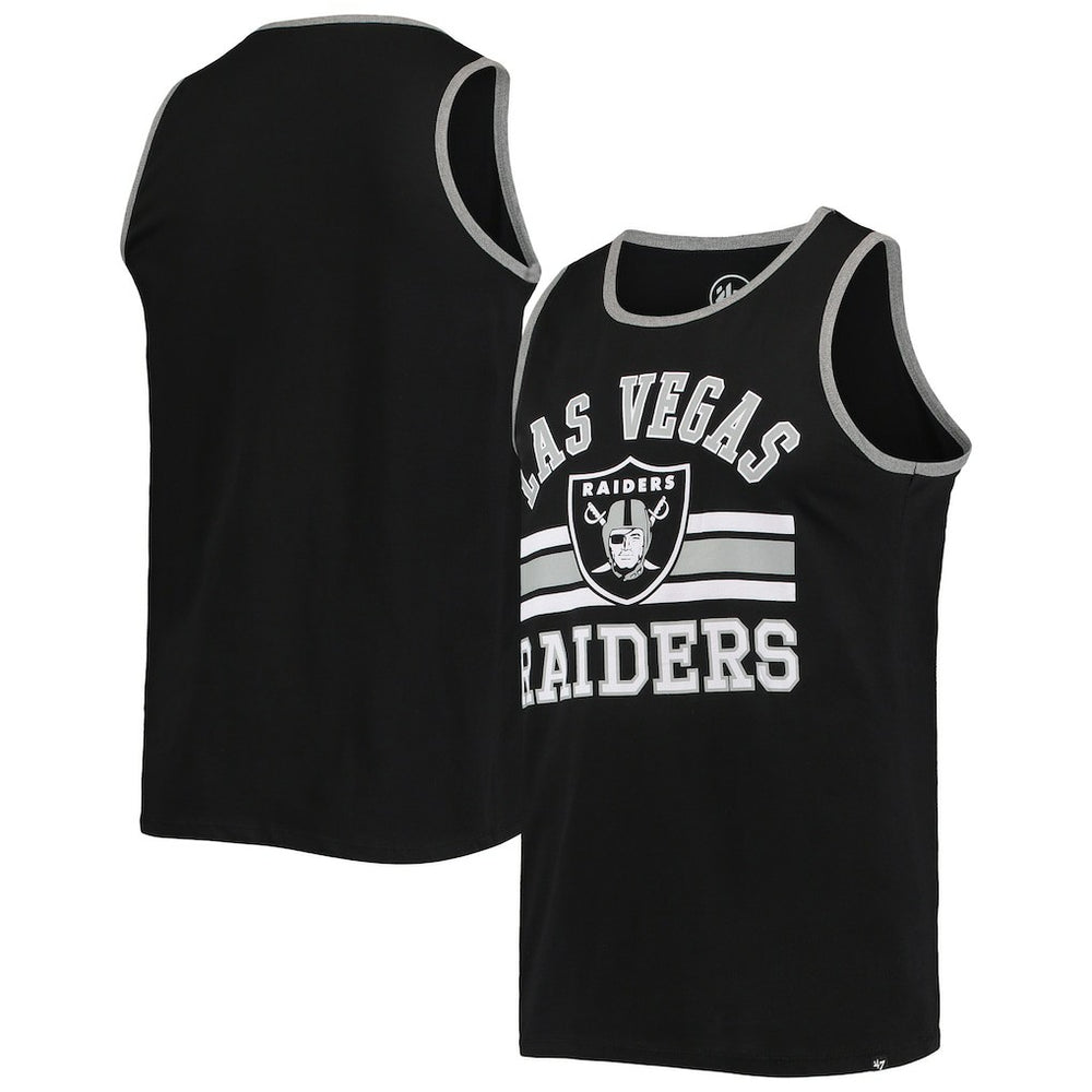 Las Vegas Raiders '47 Edge Super Rival Tank Top - Black - 47 brand