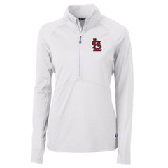 St. Louis Cardinals Cutter & Buck Women's Adapt Eco Knit Stretch Half-Zip Pullover Top Discount