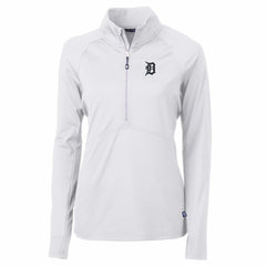 Detroit Tigers Cutter & Buck Women's Adapt Eco Knit Stretch Half-Zip Pullover Top for sale