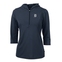 Detroit Tigers Cutter & Buck Women's Virtue Eco Pique 3/4 Sleeve Half-Zip Pullover Hoodie Near Me