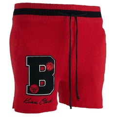 Chicago Bulls NBA x Keiser Clark No Caller ID Knit Shorts Red/Black