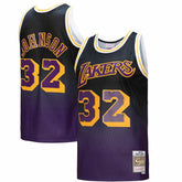Mitchell & Ness Magic Johnson Los Angeles Lakers 1984/85 Hardwood Classics Fadeaway Swingman Player Jersey Purple/Black
