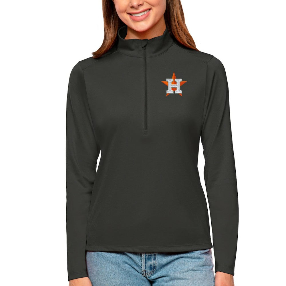 Houston Astros Antigua Women's Tribute Quarter-Zip Pullover Top for sale