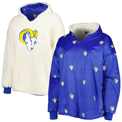 Los Angeles Rams FOCO Repeat Print Reversible Hoodeez - NFL