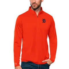 Detroit Tigers Antigua Tribute Quarter-Zip Pullover Top for sale