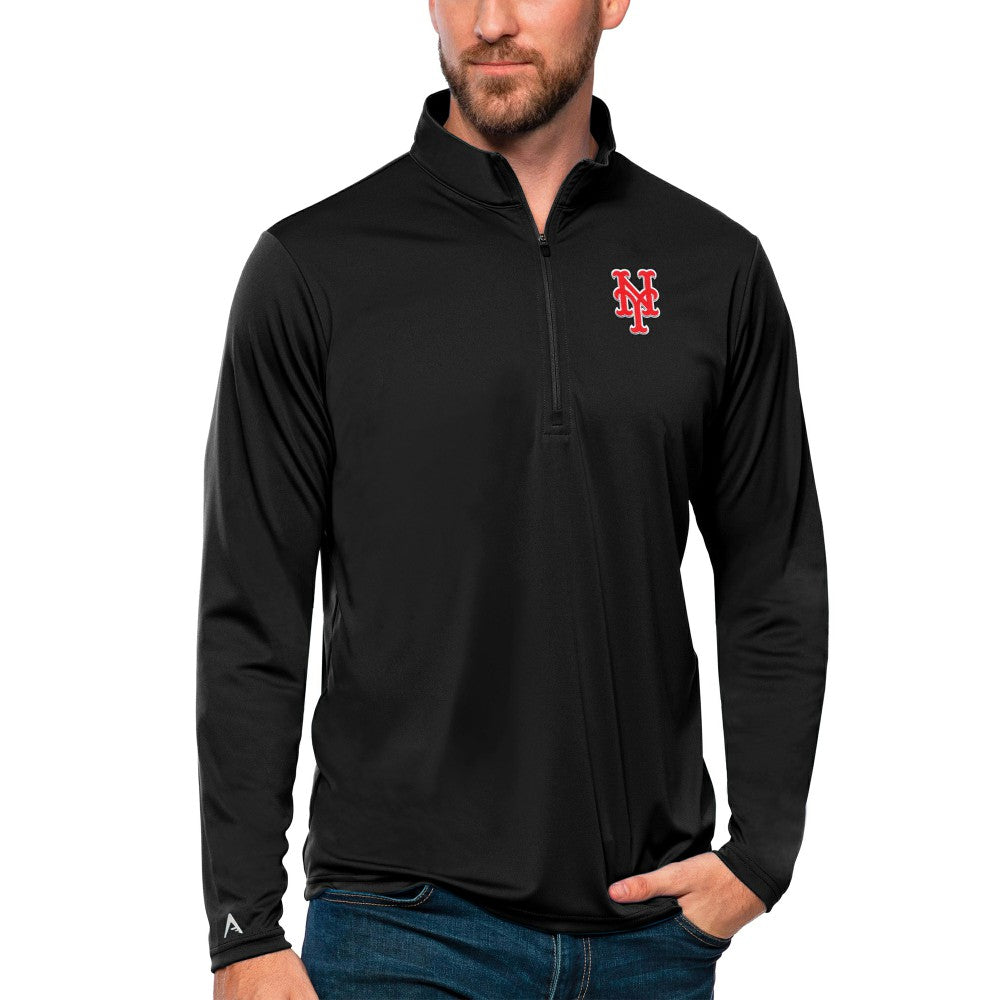 New York Mets Antigua Tribute Quarter-Zip Pullover Top Near Me