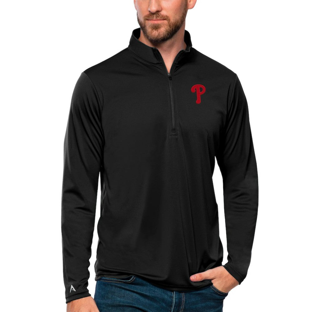 Philadelphia Phillies Antigua Tribute Quarter-Zip Pullover Top Online