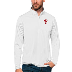 Philadelphia Phillies Antigua Tribute Quarter-Zip Pullover Top Near Me