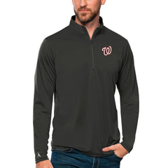 Washington Nationals Antigua Tribute Quarter-Zip Pullover Top Discount