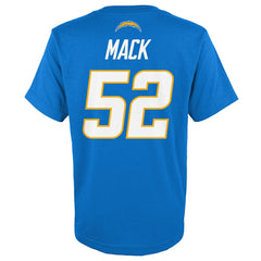 Khalil Mack Los Angeles Chargers Youth Mainliner Player Name & Number T-Shirt - Powder Blue - NFL