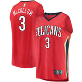 Fanatics C.J. McCollum New Orleans Pelicans Youth Fast Break Replica Player Jersey Red Statement Edition