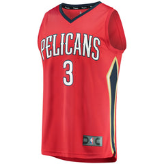 Fanatics C.J. McCollum New Orleans Pelicans Youth Fast Break Replica Player Jersey Red Statement Edition
