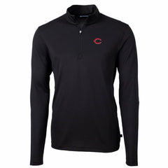 Cincinnati Reds Cutter & Buck Big & Tall Virtue Eco Pique Quarter-Zip Pullover Jacket Discount