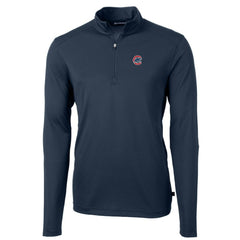 Chicago Cubs Cutter & Buck Big & Tall Virtue Eco Pique Quarter-Zip Pullover Jacket Online