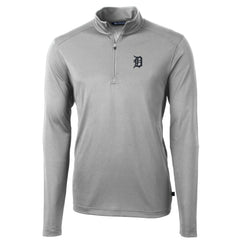 Detroit Tigers Cutter & Buck Big & Tall Virtue Eco Pique Quarter-Zip Pullover Jacket Discount