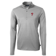 Philadelphia Phillies Cutter & Buck Big & Tall Virtue Eco Pique Quarter-Zip Pullover Jacket Near Me