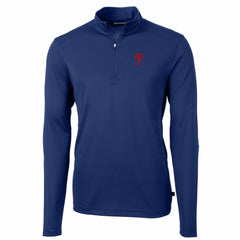 Philadelphia Phillies Cutter & Buck Big & Tall Virtue Eco Pique Quarter-Zip Pullover Jacket Online