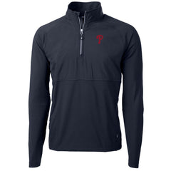 Philadelphia Phillies Cutter & Buck Adapt Eco Knit Hybrid Recycled Quarter-Zip Pullover Jacket Online