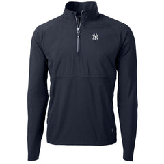 New York Yankees Cutter & Buck Adapt Eco Knit Hybrid Recycled Quarter-Zip Pullover Jacket Sale