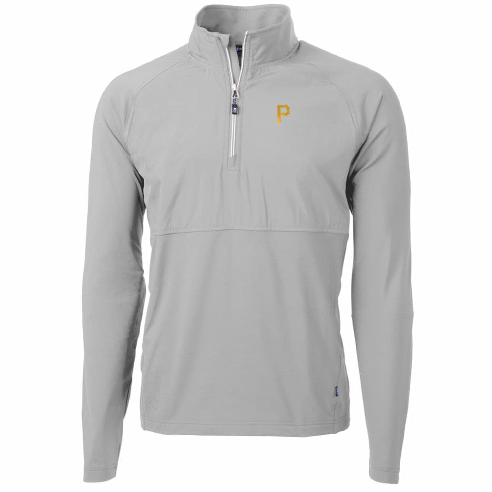 Pittsburgh Pirates Cutter & Buck Adapt Eco Knit Hybrid Recycled Quarter-Zip Pullover Jacket Online