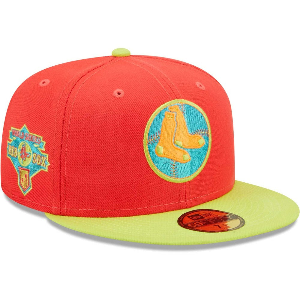 Boston Red Sox New Era Lava Highlighter Combo 59FIFTY Fitted Hat Near Me