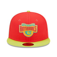 Washington Nationals New Era 2008 Inaugural Season Lava Highlighter Combo 59FIFTY Fitted Hat Outlet