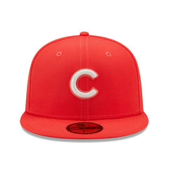 Chicago Cubs New Era Lava Highlighter Logo 59FIFTY Fitted Hat Discount