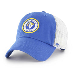Los Angeles Rams '47 Highline Clean Up Trucker Snapback Hat - Royal/White - 47 brand