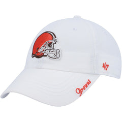 Cleveland Browns '47 Women's Miata Logo Clean Up Adjustable Hat - White - 47 brand